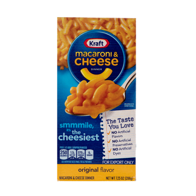 211808 Kraft Macarrones con Queso 206g / 7.2oz