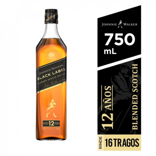 Johnnie Walker Black Label 12 Años 750ml
