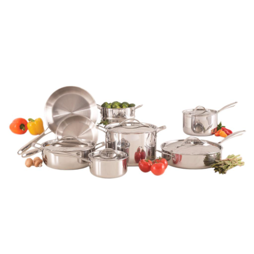 MS Batería de Cocina de Acero Inoxidable / 13 Piezas