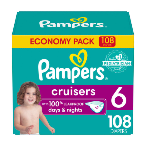 491141 Pampers Pañales para Bebé Cruisers Talla 6 / 108 Uds