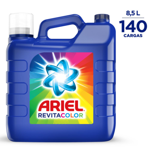 436799 Ariel Revitacolor Detergente Líquido para Lavar Ropa 8.5L