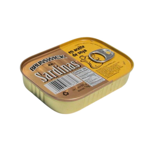 496858 Brunswick Sardinas en Aceite de Soya 106g