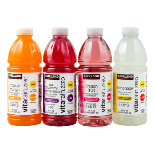 388857 Kirkland Vitarain Zero Bebida con Vitaminas 591mL / 20oz