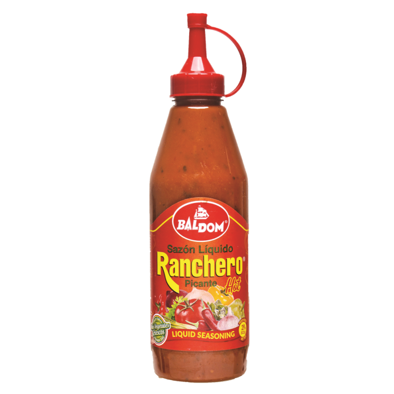 BALDOM Sazon Liquido Ranchero Picante 15.5 Onz