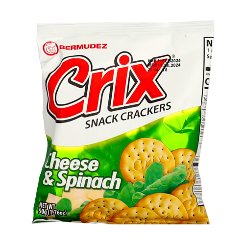 Galletas Crix Snack Cheese & Spinach 50Gr