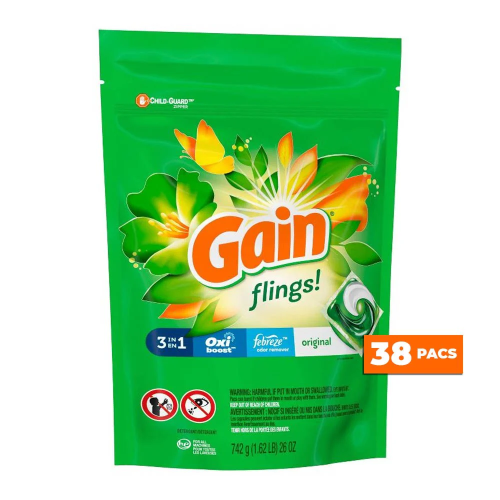 Gain Flings Pods para Lavar / 38 pods