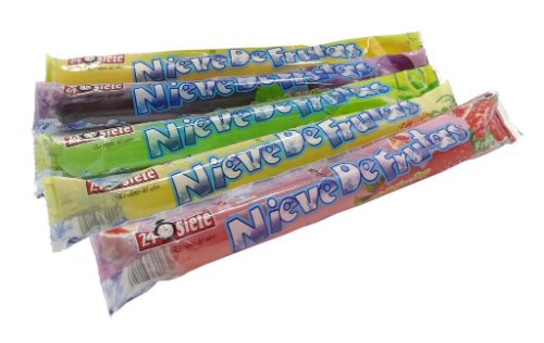 296415 24/Siete Ice Pops Helados de Sabores 85g