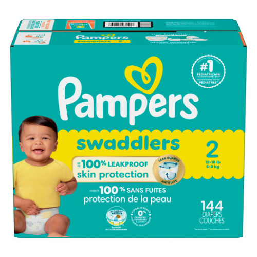 476226 Pampers Pañales Swaddlers Talla 2 / 144 Uds