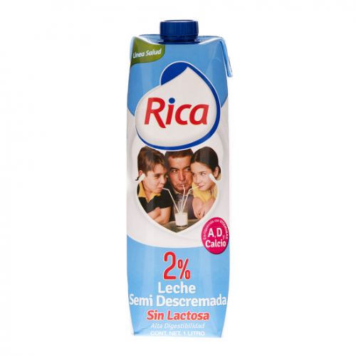 108573 Rica Leche Liquida Sin Lactosa 1Lt