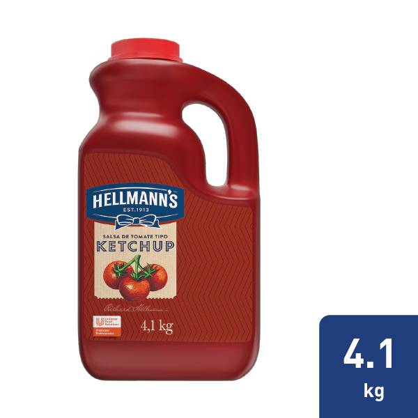 Hellmanns Salsa de Tomate Ketchup 4,100gr