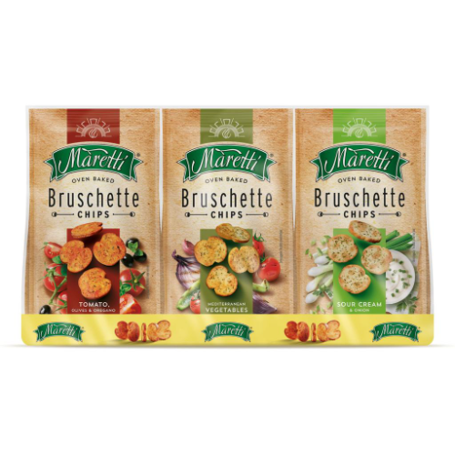 416072 Maretti Bruschette Chips de Pan 140g