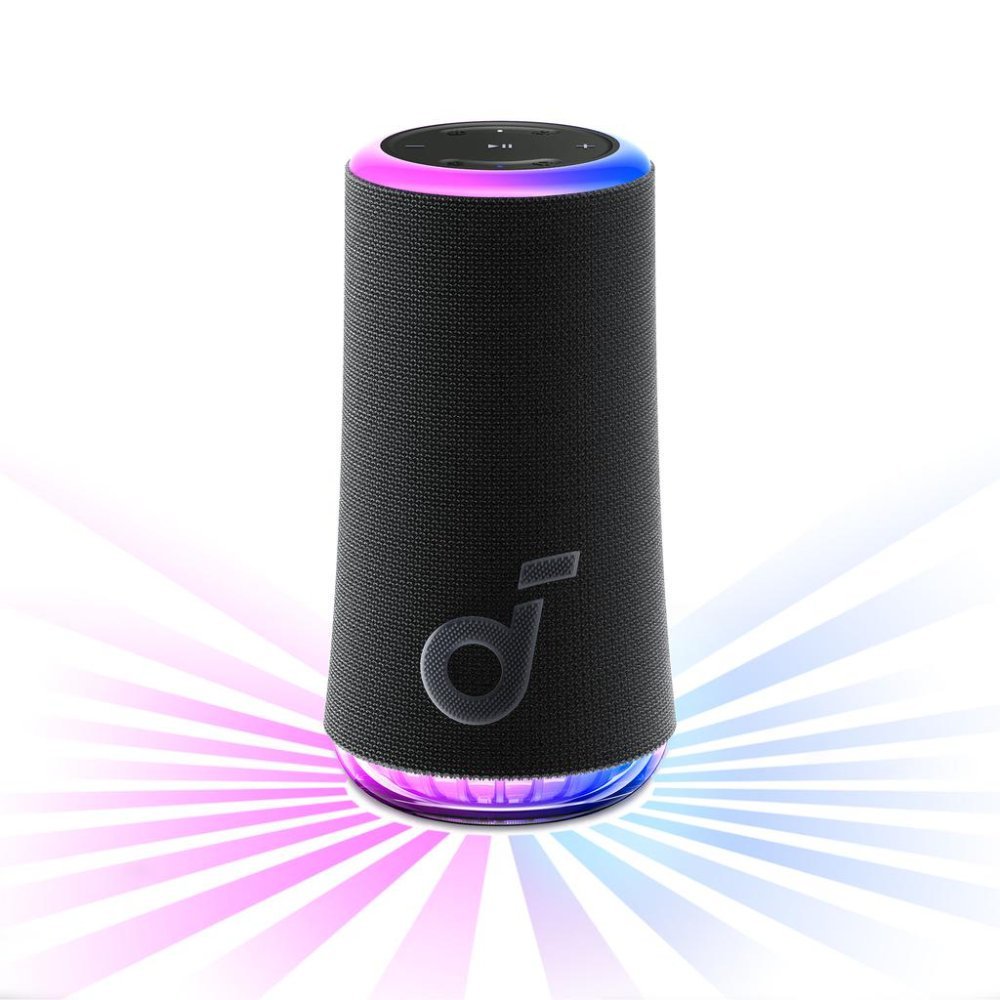 Soundcore Bocina Portátil con Luces LED Resistente al Agua