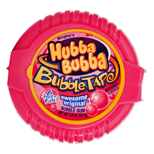391156 Hubba Bubba Goma de Mascar Original Rollo 6pies
