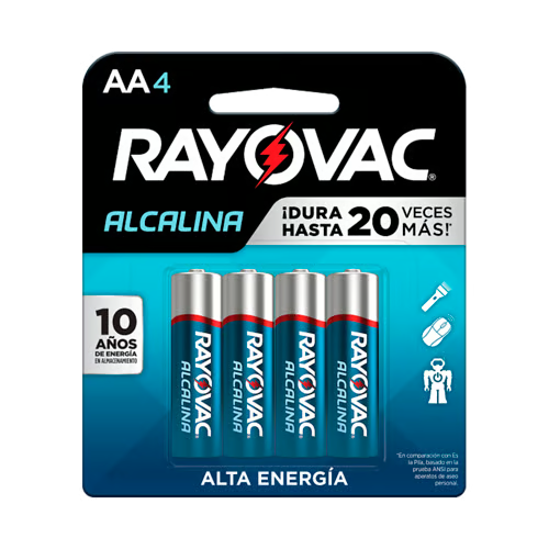 Rayovac Pilas Alcalinas 4 Pack