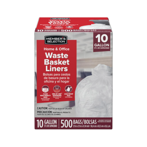 MS Bolsas para la Basura 500 Unidades / 10 gal