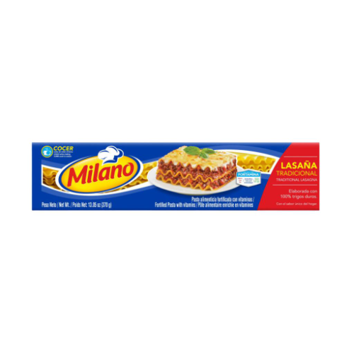 470398 Milano Lasaña Lista para Hornear 370g