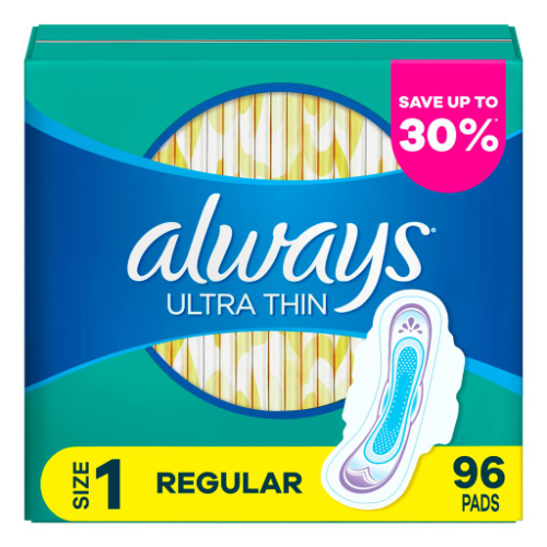 313745 Always Toallas Higiénicas Regulares Ultra Delgadas con Alas / 48 Unidades