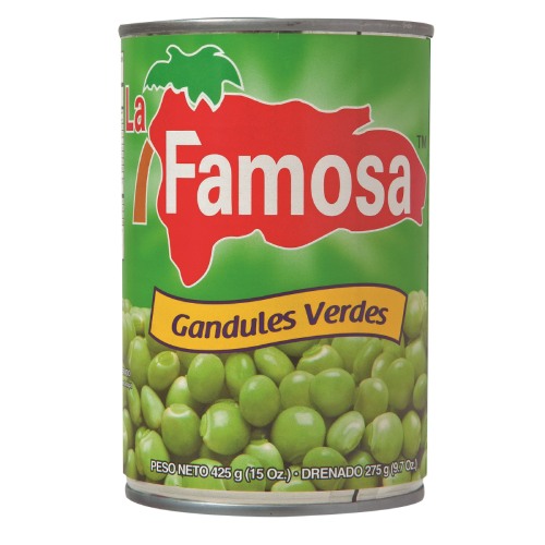 La Famosa Guandules Verdes 15oz