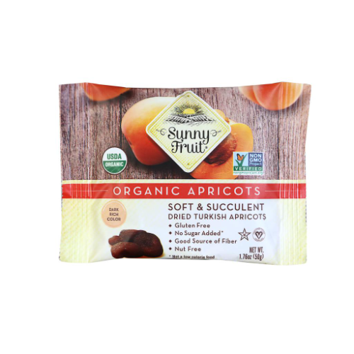 461889 Sunny Fruits Albaricoques Orgánicos Deshidratados 50g / 1.76oz