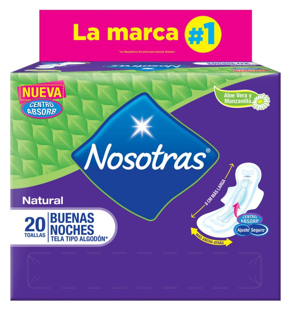 521356 Nosotras Buenas Noches Toallas Higiénicas