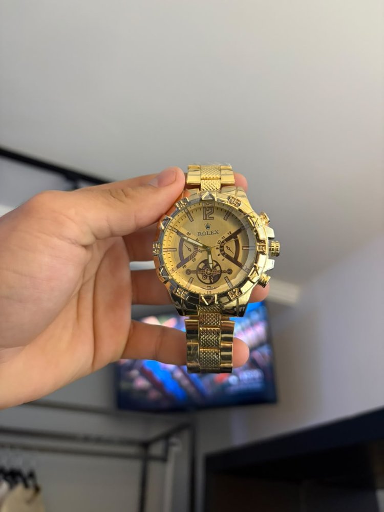RELOGIO ROLEX DOURADO