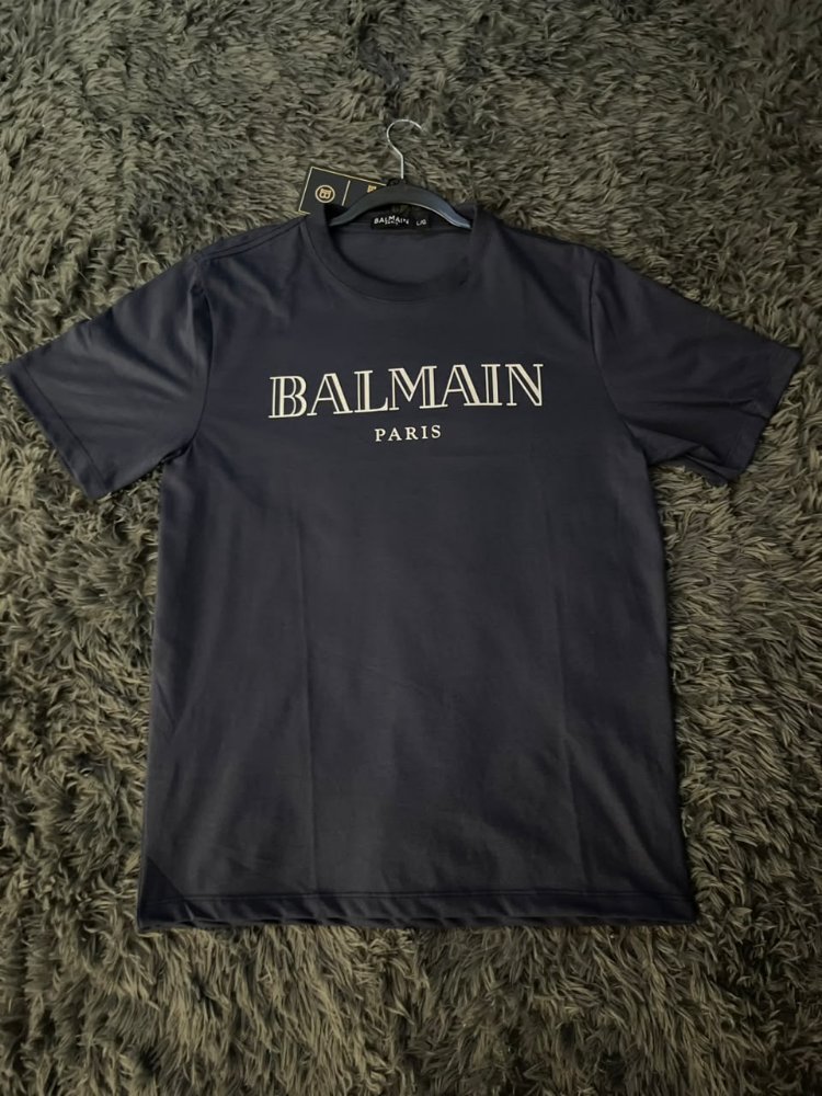 CAMISETA BALMAIN AZUL