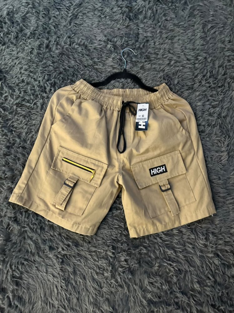 SHORT CARGO HIGH MARROM