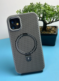FORRO IPHONE 11 FIBRA CARBON SOPORTE