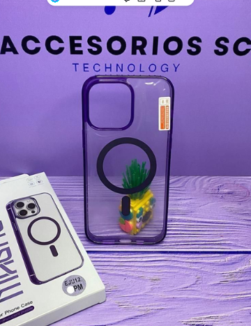 FORRO IPHONE 12 PRO MAX MAGSAFE MORADO