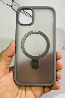 FORRO IPHONE 12/12 PRO AHUMADO + SOPORTE