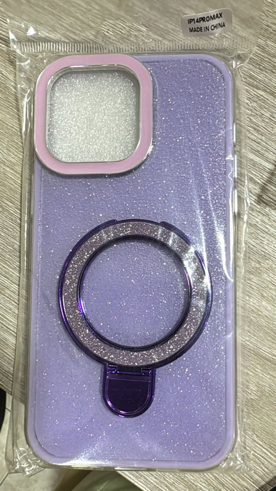 FORRO IPHONE 14 PRO MAX SOPORTE ESCARCHA