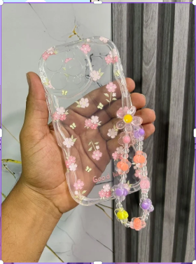FORRO IPHONE 16 PRO FLOWER STRAP