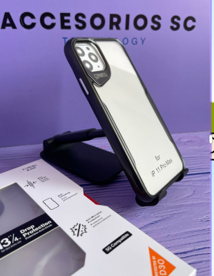 FORRO IPHONE 11 PRO MAX GEAR BORDE NEGRO