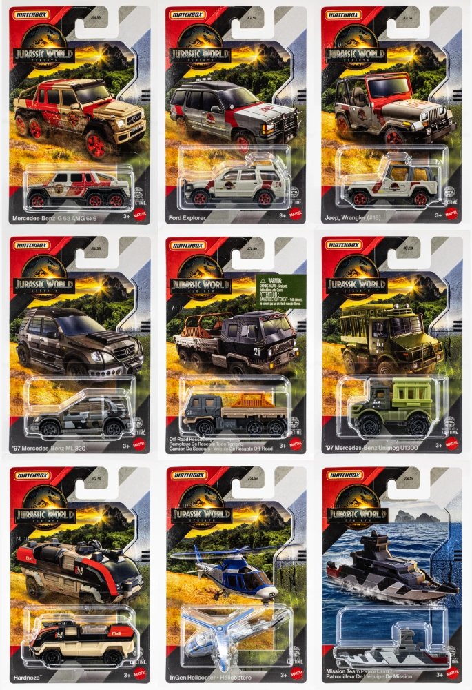MATCHBOX JURASSIC WORLD
