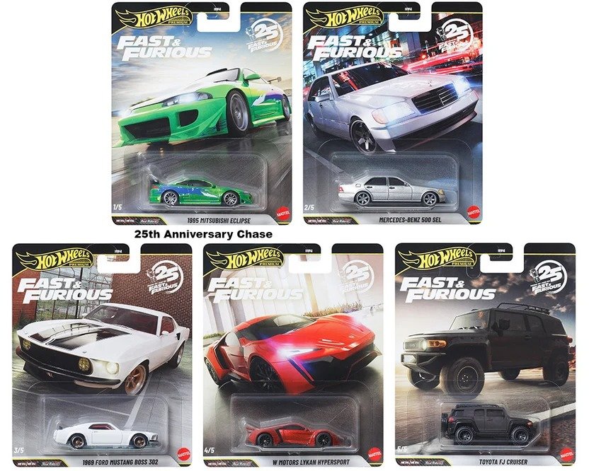 HOT WHEELS 2026 FAST & FURIOUS 25TH ANNIVERSARY  CASE N