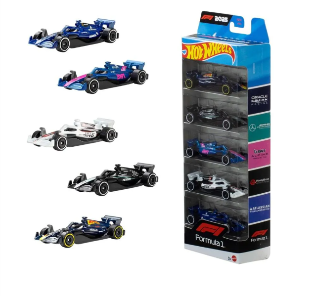 HOTWHEELS F1 PACK X 5