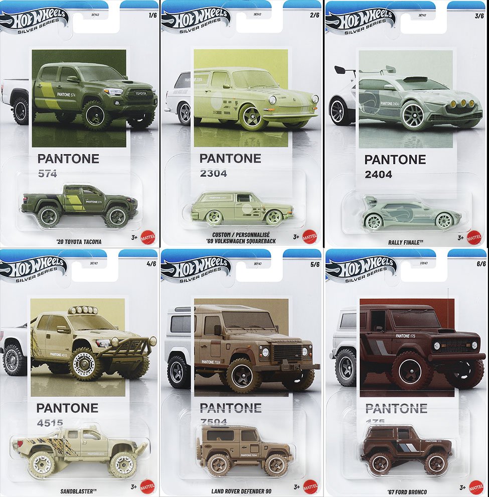 HOT WHEELS 2026 SILVER SERIES PANTONE FACTORY
