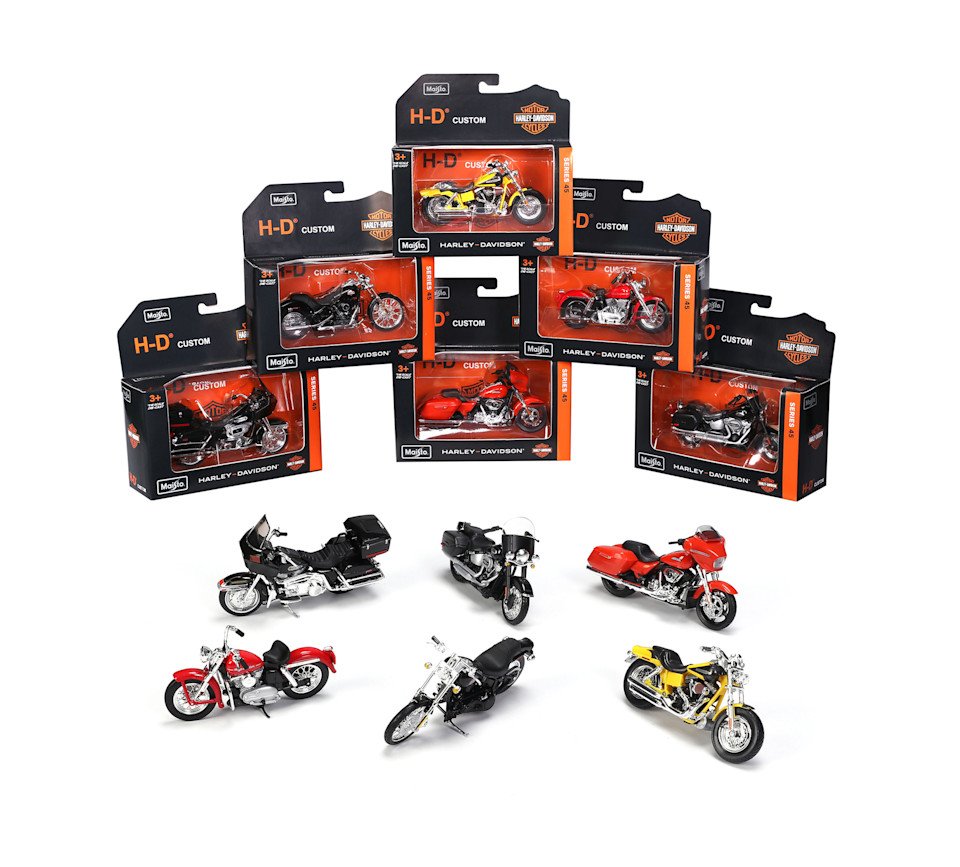 MT MOTO 1:18 HARLEY-DAVISION SERIES 45