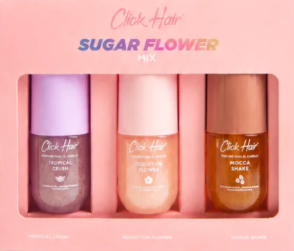 CLICK HAIR KIT X 3 MINI PERFUMES SUGAR FLOWER MIX NUEVA PRESENTACION