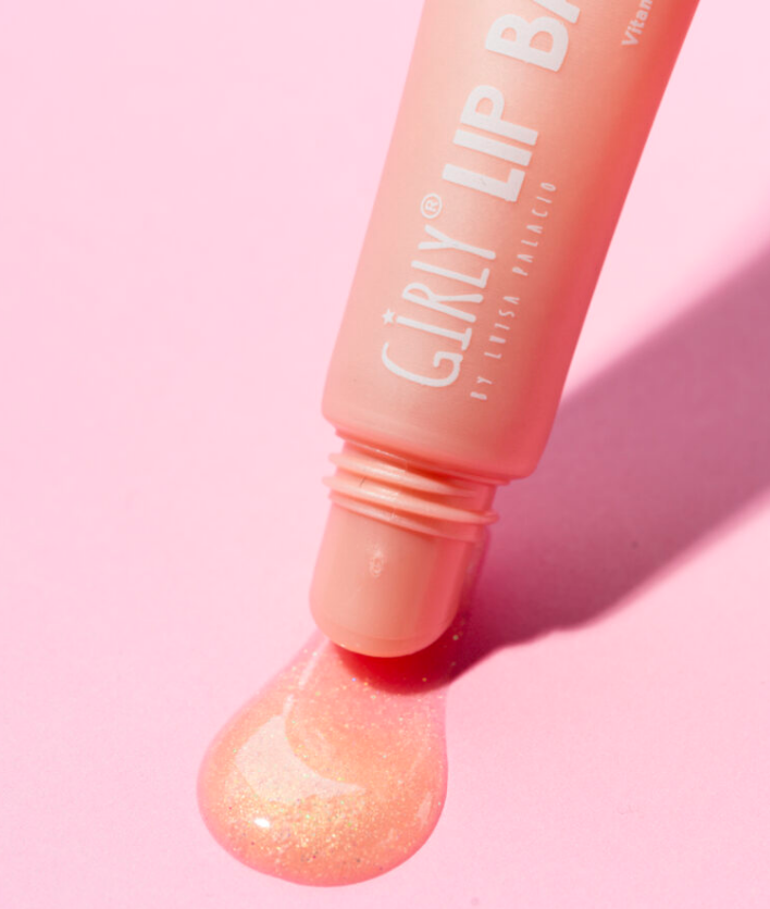 LIP BALM GIRLY CON PEPTIDOS CON BRILLOS CHAMPAGNE