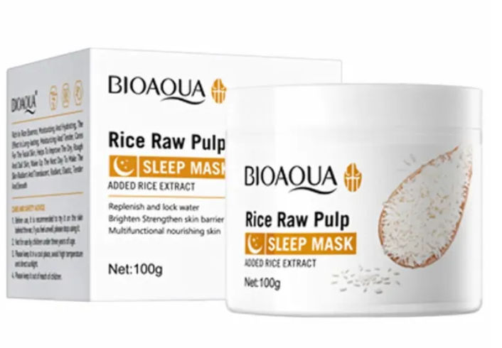 MASCARILLA DE NOCHE CON PULPA DE ARROZ BIOAQUA 100G