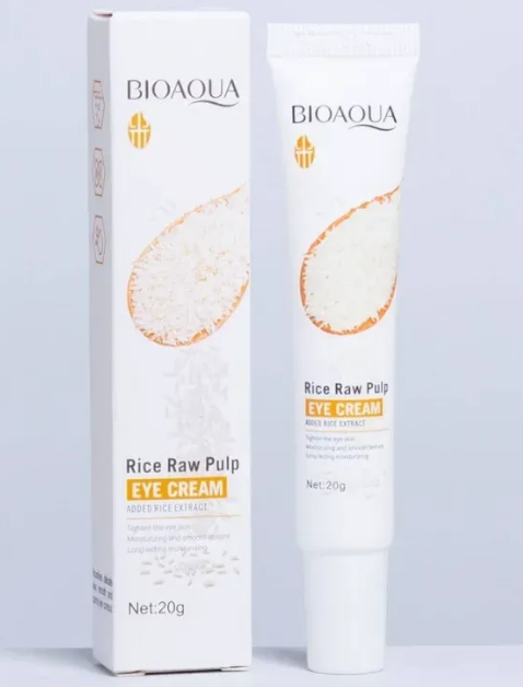 CREMA PARA OJOS DE PURÉ DE ARROZ BIOAOUA 20 G