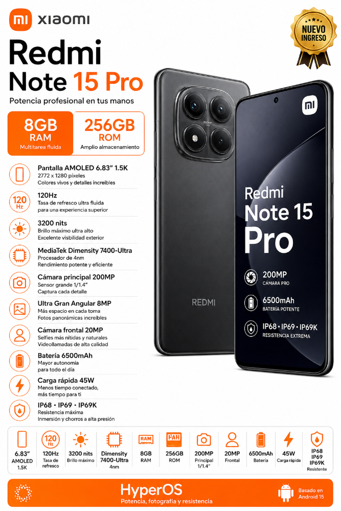 Redmi Note 15 Pro 8GB/256GB