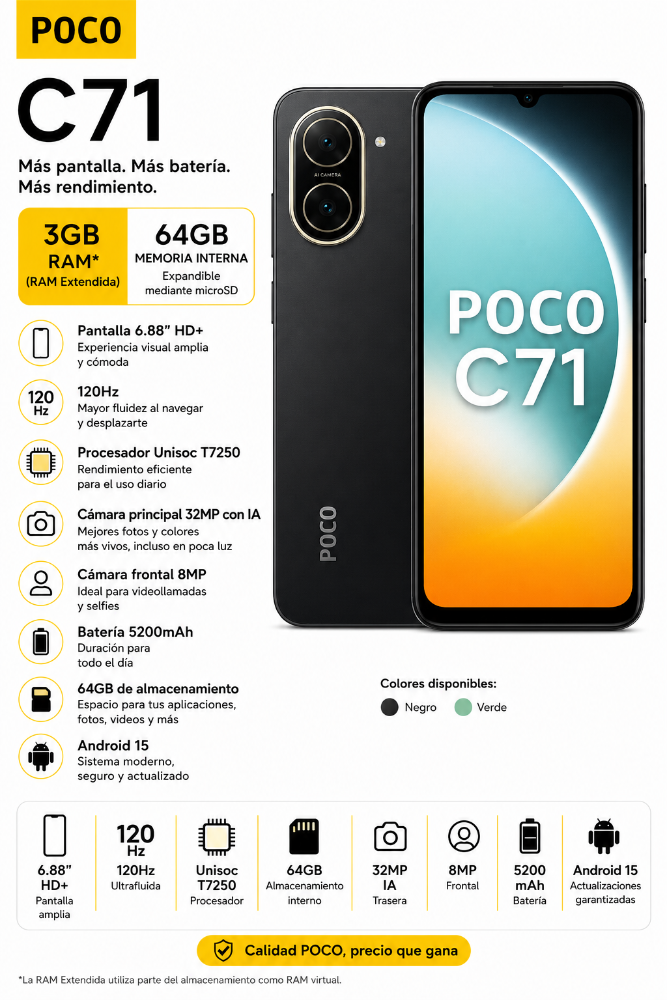 POCO C71 3GB/64GB