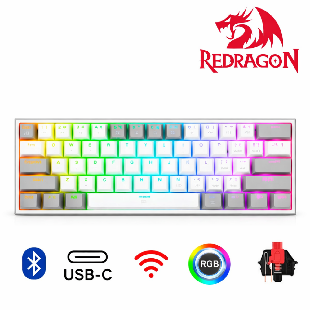 TECLADO FIZZ PRO (GREY/WHITE)
