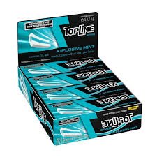 CHICLE  TOPLINE SEVEN MENTA CELESTE