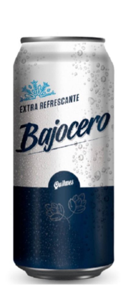 Lata cerveza Quilmes bajo cero x 473 cc