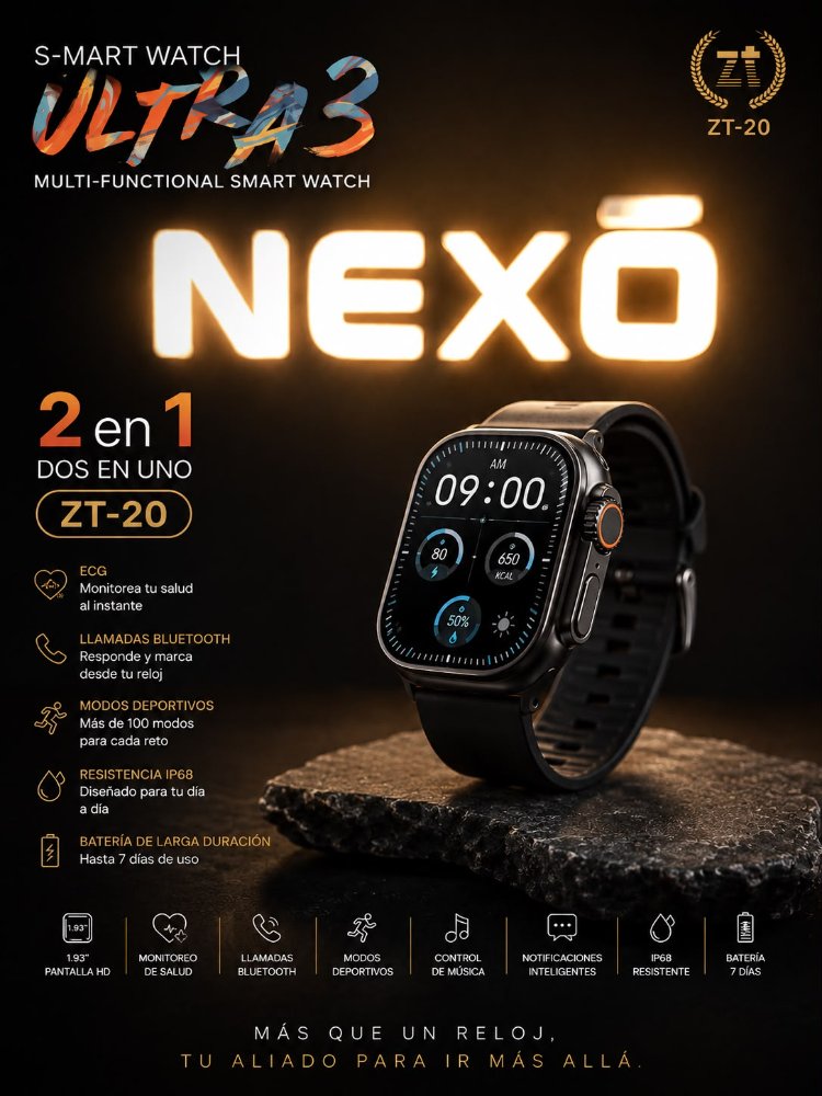Smart Watch ULTRA 3 - 2 en 1
