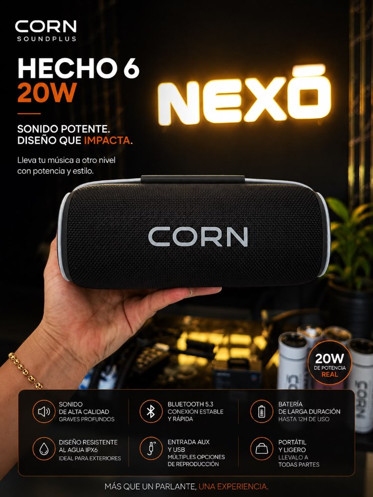Parlante CORN Soundplus Echo6