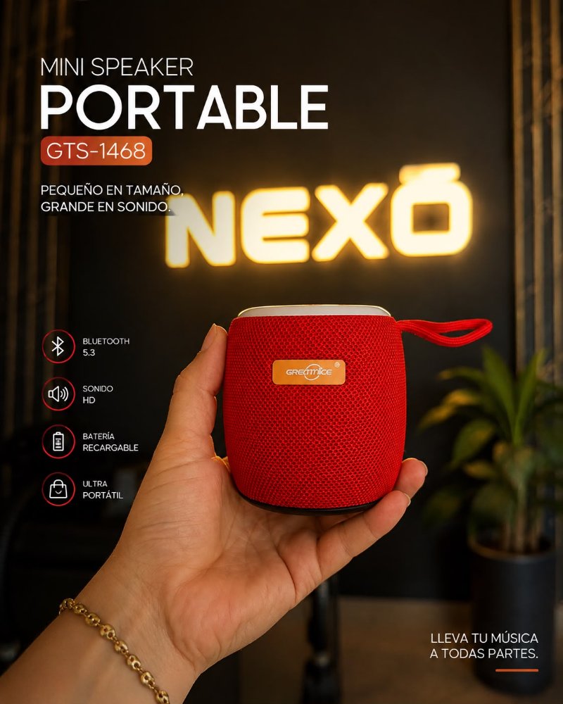 Parlante GTS-1468 Portable mini speaker